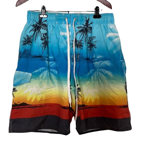 Newport Blue Swim Trunks Size Large 